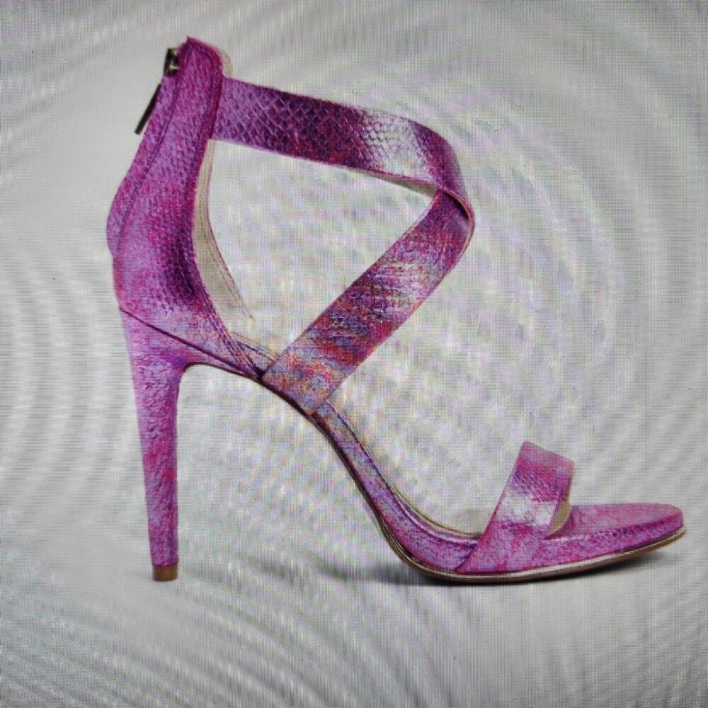 Kenneth Cole NY "Brooke" Cross Strap Heeled Sandals. Purple. NIB. Size 6